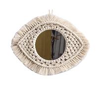 BUBEFSKD Specchio a maglia macrame arte moderna moderna moderna semplice a maglia opere d'arte per la decorazione del giardino della casa figure Decor Home