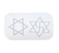 BUBEFSKD Stampi in Resina Siliconica Stampo Portachiavi Stella A Sei Punte Portachiavi Fai-da-Te Gioielli con Ciondolo Stampi per Lavorazione Resina Epossidica Stampo Pendente Creazione