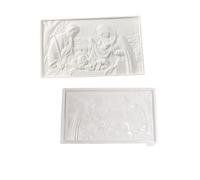 BUBEFSKD Stampo in silicone creativo Rettangolare Con Motivo Famiglia Per Gli amanti del Artigianato Per La Fabbricazione A Mano Decorazioni Da Parete Stampi In Epossidici Presenti, Taglia unica, come