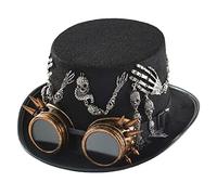 BUBEFSKD Steampunk Top Cappelli Per Uomini Con Occhiali Di Protezione, Viaggiano Nel Tempo Accessori Halloween Steampunk