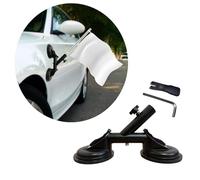 BUBEFSKD Supporto per asta in alluminio riutilizzabile con doppia ventosa, 45 gradi, per superfici in vetro e diverse misure. Bandiere per vetrine per eventi patriottici in