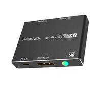 BUBEFSKD Switch 8K HDTV Splitter 1 In2 Out 8K@30Hz 4K@60Hz Adattatore per computer Laptop 2 sorgenti fino a 1 Display UHD Splitter