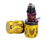 BUBEFSKD Tappo terminale per manubrio illuminato multicolore per scooter motociclette resistente alle intemperie in alluminio resistente alla corrosione