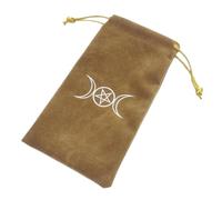 BUBEFSKD Tarocchi Pad Dowsing Board divinazione accessori da gioco metafisici accessorio accessorio accessorio per il gioco borsa per gioielli in flanella