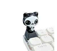 BUBEFSKD Tasti meccanici con tema horror e mummie scheletri, supporto ergonomico per interruttori, cappucci meccanici, tema Halloween