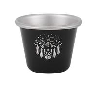 BUBEFSKD Tazze da Campeggio Isolate in Acciaio Inossidabile Bicchieri Esterno Leggeri per Pentole Campeggio Portatili per caffè con Zaino in Spalla