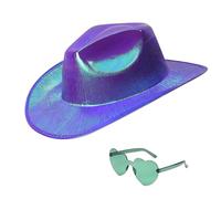BUBEFSKD Trendy - Set di occhiali da sole da cowboy, perfetti per scapolo, feste e attività all'aria aperta, unisex