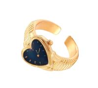 BUBEFSKD Unico anello per dita geometrico regolabile a forma di cuore aperto elegante gioiello per dita per l'amore retrò quotidiano, come descritto
