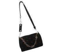 BUBEFSKD Unico Cordino Di Fragola Borsa A Tracolla Con Cinghia Della Catena Elegante Crossbody Borse Per L'Uso Quotidiano E Viaggio Delle Donne Borsa A Tracolla, Nero