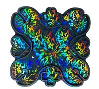 BUBEFSKD Unico olografico Vino Rosso Rack Stampi In Silicone Quattro Foglia Stampi Stampi Stampi A Forma Epossidica Stampo Artigianato Decorazione Decorativa