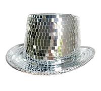 BUBEFSKD Vacanza Panama Hat Shining Riflettente Brillante Homburg Per Club Carnivals Music Festival Festa Top Per Le Donne