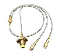 BUBEFSKD Valvole di Cottura Efficiente Adattatore Libero Doppia Connessione Valvole Adattatore Per E Requisiti di Cottura Portatile Tanica di Gas Compatibile