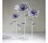 Bubinblau Viola,B, Decorazione Floreale Enorme in Seta Artificiale da 170 cm/5,6 Piedi, Fiori di Rosa Giganti, Grandi Fiori Finti con Base in Metallo, Decorazioni per Feste di Matrimonio