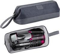 BUBM Borsa portatile da viaggio compatibile con asciugacapelli Dyson Supersonic, styler Dyson Airwrap, piastra per capelli Dyson Corrale, colore nero
