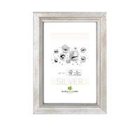 BUBOLA & NAIBO - CORNICE MARISA IN LEGNO SERIE GOLDEN & SILVER COLORE ARGENTO 24 X 30 CM. 6280 02 09