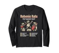 Bubonic Rats Europe Tour Black Death Storia della Peste bubbonica Maglia a Manica
