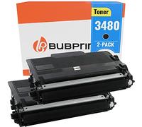 Bubprint 2 Toner compatibili con Brother TN-3480 TN-3430 Nero | Per DCP-L5500DN HL-L5000D HL-L5100DN HL-L5200DW HL-L6400DW MFC-L5750DW