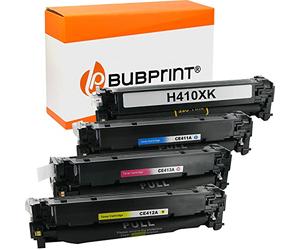Bubprint 4 Cartucce Toner compatibili per HP CE410X CE411A CE412A CE413A 305X 305A per LaserJet Pro 300 Color M351A MFP M375NW Pro 400 Color M451DN M451DW M451NW M475DN M475DW