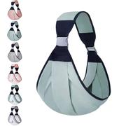 Bubsling Baby Carrier, Baby Newborn to Toddler Adjustable Waistband, Adjustable Toddler Sling Carriers 25-60 Lbs, for Toddlers (Cloth:Green)