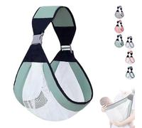 Bubsling Baby Carrier Blooming Babies, Blooming Babies Baby Sling Carrier, for 0-4 Years Adjustable Waistband Within 20Kg (Green,Breathable style)