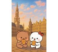 Bubu and Dudu Belgian Waffle Adventure Notebook: Couple Bear in Belgium