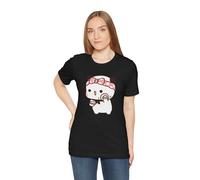 Bubu and Dudu con Bubu e Bubu Make Up Maglietta a maniche corte unisex in jersey, Nero, XXL