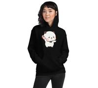 Bubu and Dudu - Felpa unisex con cappuccio, nero, Small