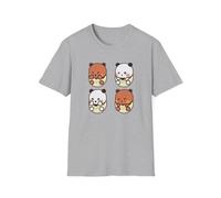 Bubu and Dudu in Eggs Making Faces - Maglietta comfort unisex, Grigio chiaro, S
