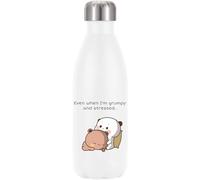 Bubu Dudu Even When I'm Grumpy Ande Stressed - Borraccia termica isolata sottovuoto, colore: bianco