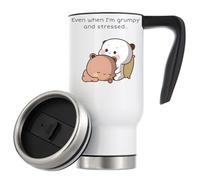 Bubu Dudu Even When I'm Grumpy Ande Stressed Tazza termica da viaggio termica da 480 ml bianca