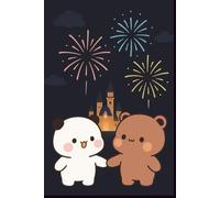 Bubu & Dudu Fireworks Notebook: Cute Kawaii Bear Journal