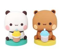 Bubu Dudu Statuetta Oscillante, Dudu Bubu Simpatica Decorazione per Cruscotto, Cartone Animato Panda Statua, Decorazione per Auto Ufficio Scrivania Camera Bambini
