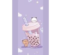 Bubu Dudu Taro Boba Tea Notebook: Couple Bear Milk Tea Journal