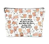 Bubu Dudu Trousse per trucchi, Kawaii Cartonn, grande capacità, per donne e ragazze, viaggi, vacanze, campeggio, regali per amanti BuBu e DuDu