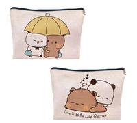 Bubu Dududu, borsa per cosmetici, dolce partner, regalo Dudu Bubu, borsa per trucchi con stampa fronte/retro, borsa da toilette da donna con chiusura lampo, piccoli regali per coppie