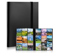 Bubuny Raccoglitore di Carte, 360 Tasche Album Carte per Carte Collezionabili, Trasparente Carte Album Cartella in PP a Caricamento Laterale, Album da collezione per Carte