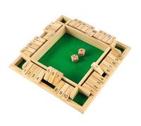 Bubuny Scucs Gioco da Tavolo in Legno Shut The Box - 4 Giocatori, Matematico, Tavolo da Pub Tradizionale per Intrattenimento Festivo