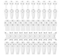 Bubuyun 100PCS Ganci per Appendere Quadri al Muro Gancio di Plastic per Appendi Quadri Ganci per Appendi Quadri Appendiabiti Cornice Gancio per Foto Senza Tracce per Muro di Calce, Cemento e Sabbia