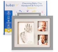 Bubzi Co Kit di creazione di impronte e impronte per neonati e ragazze, regali per neonati (Cool Gray)