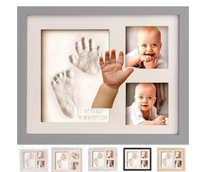 Bubzi Co Kit di creazione di impronte e impronte per neonati e ragazze, regali per neonati (Cool Gray)