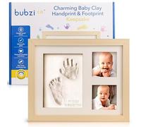 Bubzi Co Kit di creazione di impronte e impronte per neonati e ragazze, regali per neonati (Natural Wood)