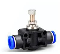 BUC HVFF SA 4 6 8 10 12 14 mm OD Tubo Push To Connect Raccordo pneumatico Interruttore a rotazione manuale Valvola a sfera limitatrice di corrente manuale 1 pz(BUC 16mm)