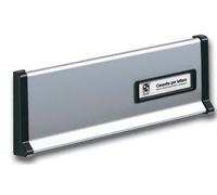 BUCA PER LETTERE FERITOIA PLACCA IN ALLUMINIO 26,6X9 CM