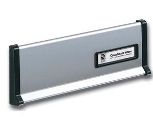 BUCA PER LETTERE FERITOIA PLACCA IN ALLUMINIO 26,6X9 CM