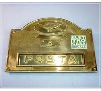Bucalettere con Pulsante Pulsantiera per il Campanello in Ottone Buca le Lettere [EEK: Conforme]