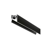 BUCAREST P - PROFILO IN ALLUMINIO SEZIONABILE CON DIFFUSORE AD INCASTRO BIANCO PARETE/SOFFITTO/SOSPENSIONE MT2 COLORE NERO