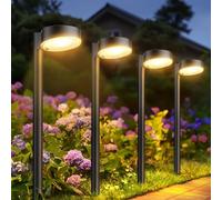 BUCASA Luci Solari da Giardino, 8 Pezzi Moderne Lampada Solare da Esterno con Luci LED Super Luminose, Impermeabili Luce Solare LED Esterno Decorazione per Prato, Patio, Cortile, Passerella, Regali