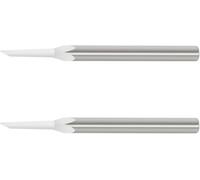 Bucasso Blade scribre del modello, 2 pcs Blade in acciaio di tungsteno per modellare Hobby, Modello in scala RG, Kit modello Gundam, modelli di plastica, lame di sostituzione di scribre (0.3MM)