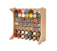 Bucasso Organizzatore a cremagliera con 49 fori adatto per 10ml TAMIYA,10ml/18ml MR HOBBY, deposito di attrezzi per modelli con materiale MDF, cremagliera porta vernici per artigianato GK13
