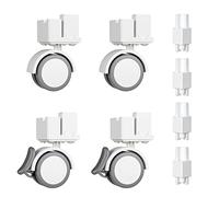 BUCATSTATE Ruota universale e accessori impilabili, accessori per gabbie che supportano lo spostamento e l'impilamento, solo per gabbie in metallo Bucatstate (Bianco)